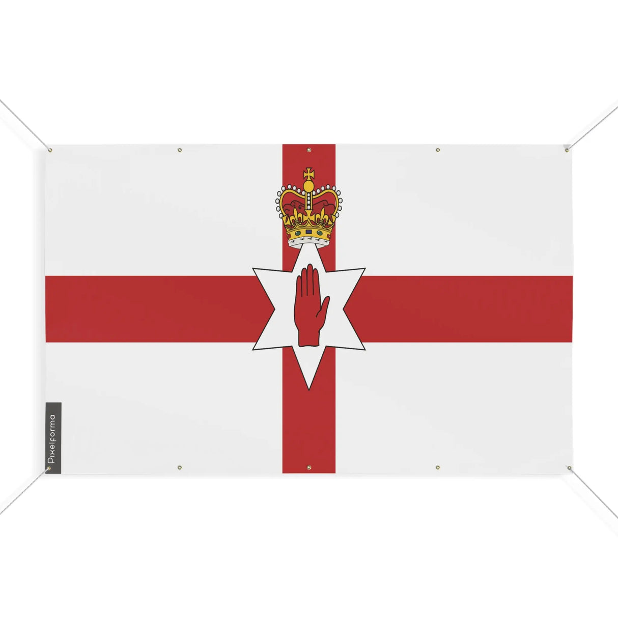 Mini drapeau irlande du nord polyester résistant œillets