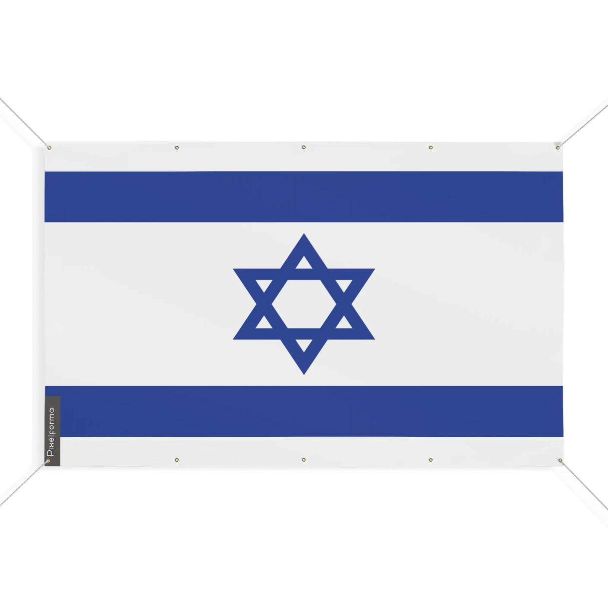 Mini drapeau israël en polyester avec œillets résistants