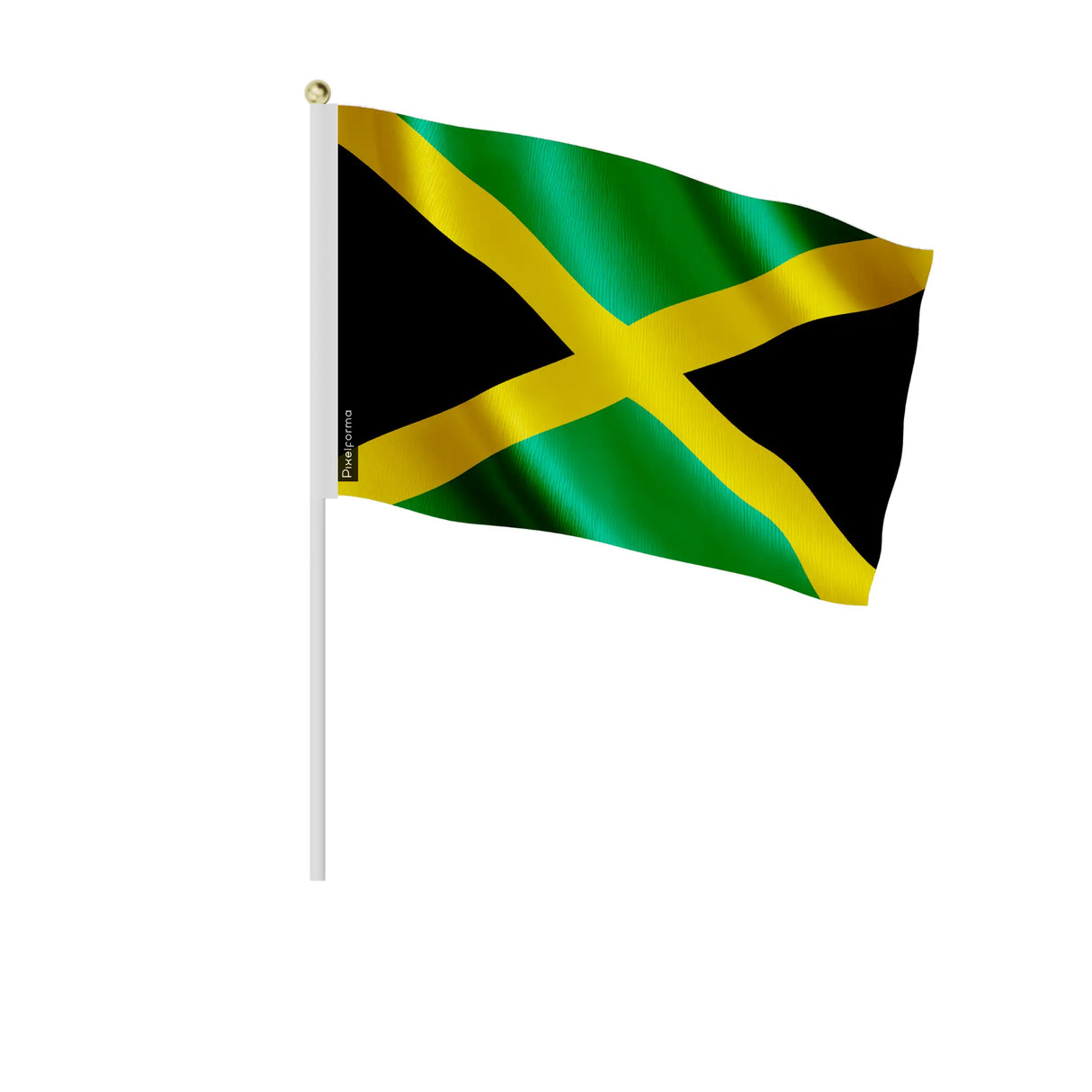 Mini drapeau jamaïque polyester pour décoration festive