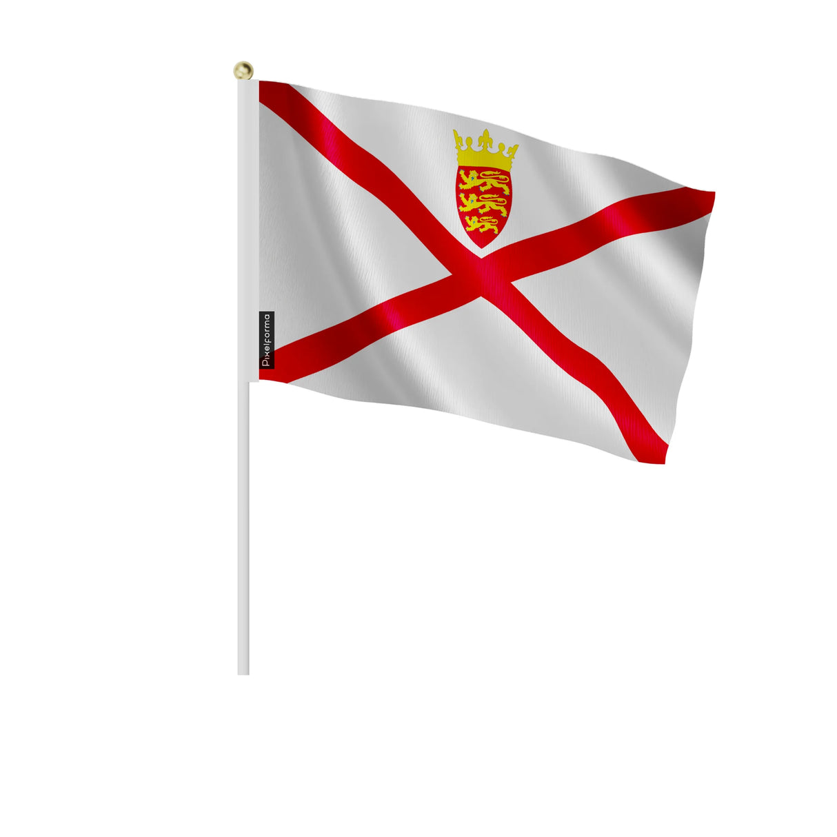 Mini drapeau jersey à main en polyester pour décoration