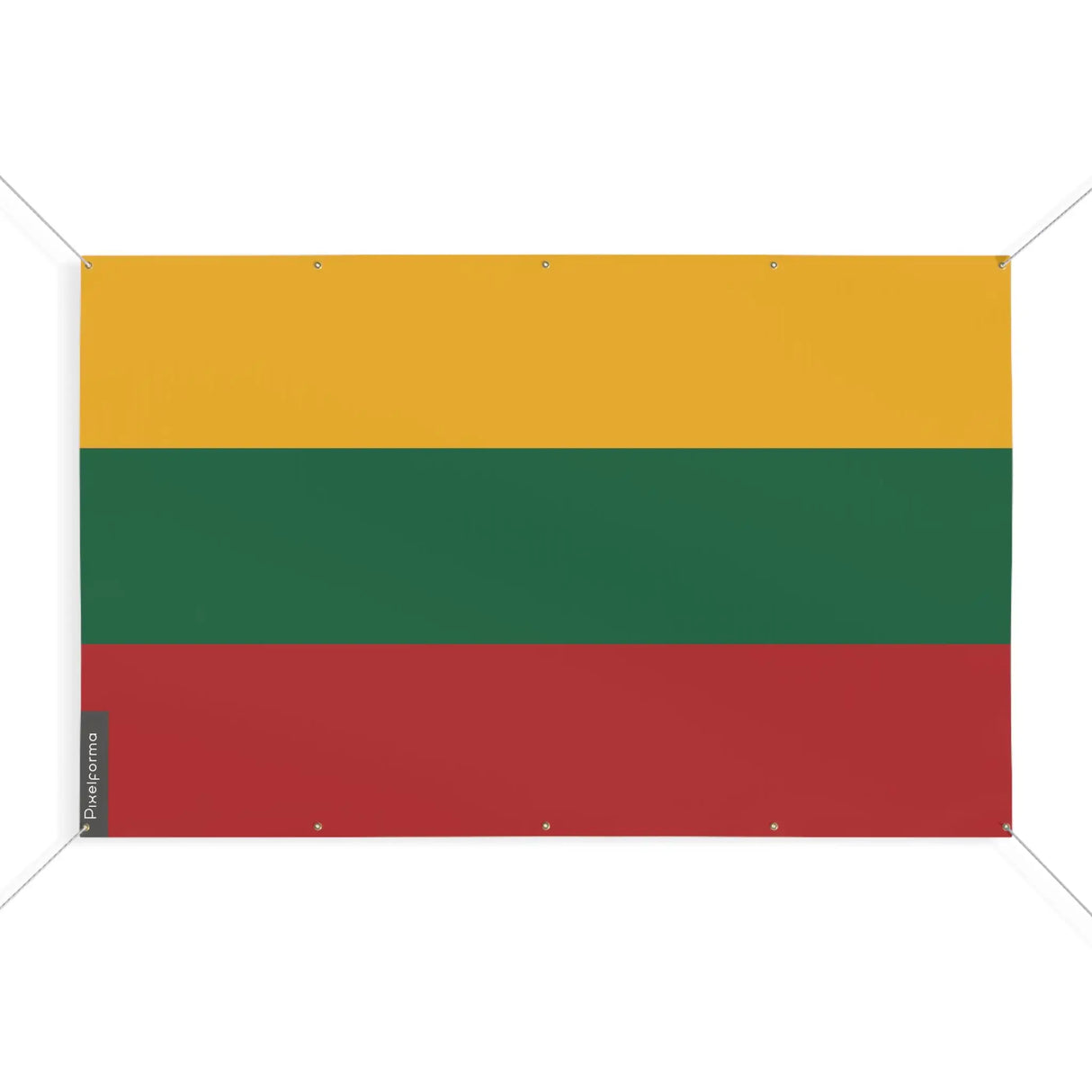 Mini drapeau lituanie en polyester avec œillets résistants