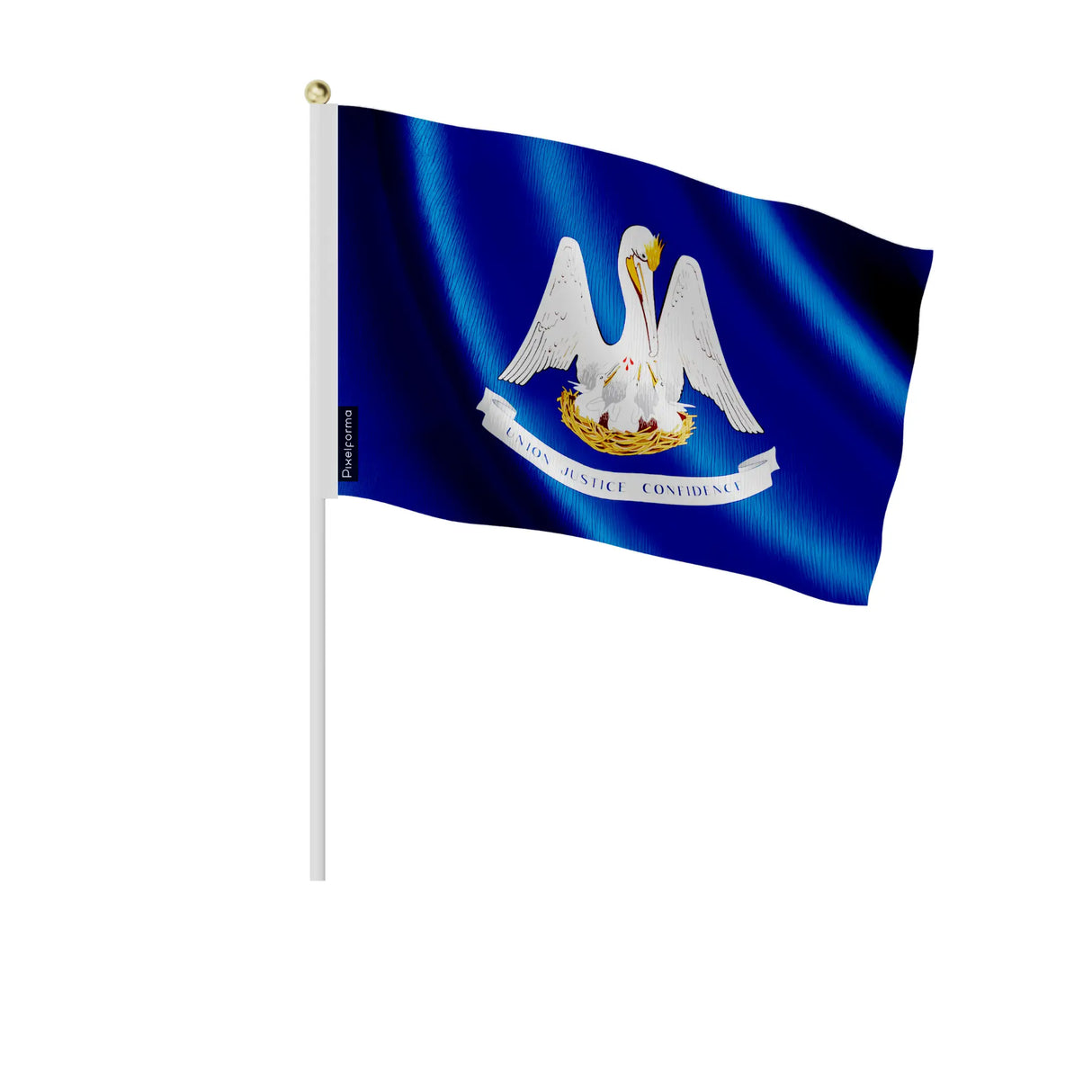 Mini drapeau louisiane en polyester à tenir à la main