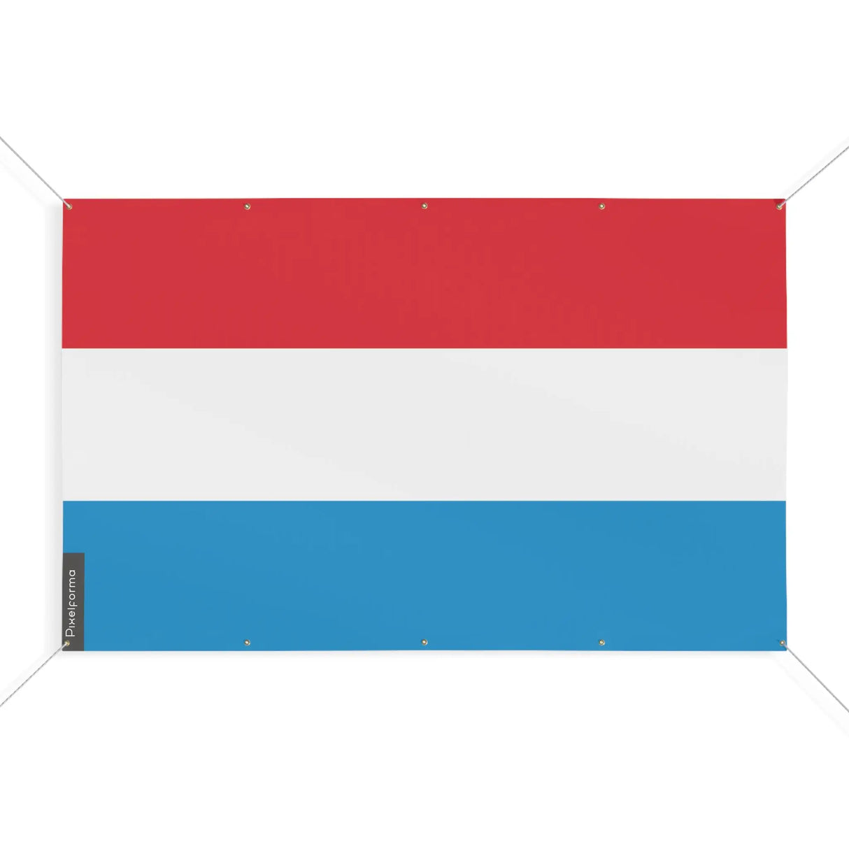Mini drapeau luxembourg en polyester avec œillets résistants