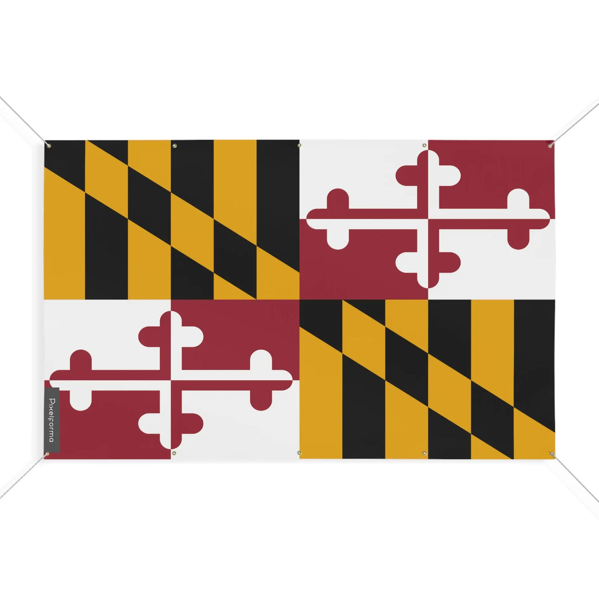 Mini drapeau maryland polyester résistant aux intempéries