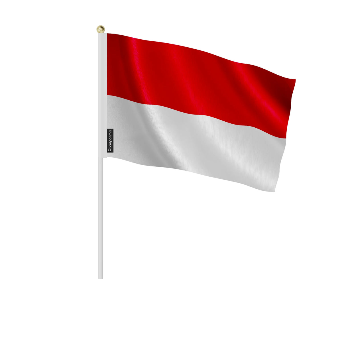 Mini drapeau monaco en polyester à tenir à la main