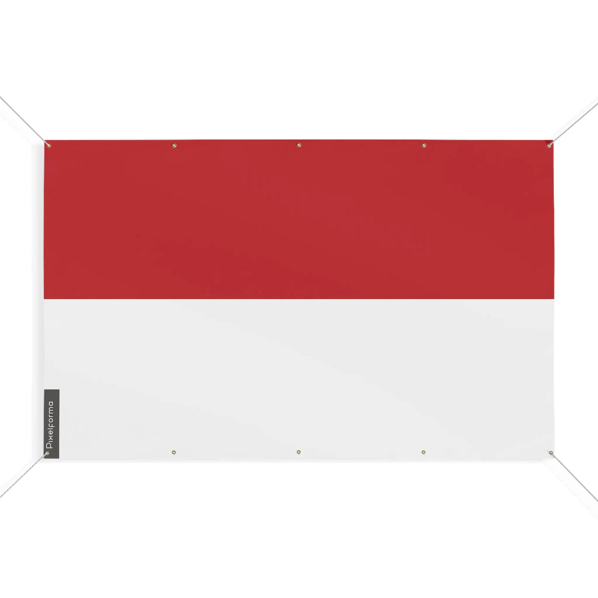 Mini drapeau monaco en polyester résistant avec œillets