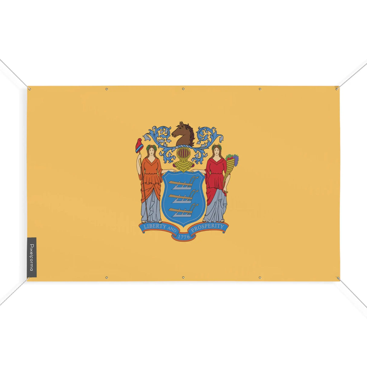 Mini drapeau new jersey polyester résistant aux intempéries