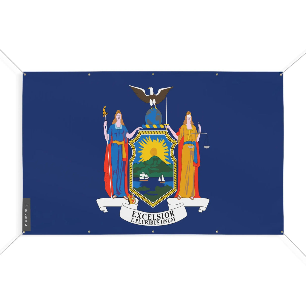 Mini drapeau new york polyester résistant aux intempéries