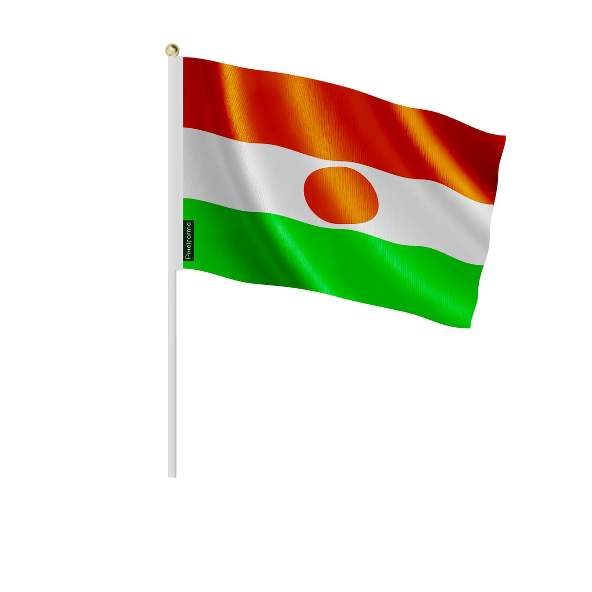 Mini drapeau niger en polyester à tenir à la main