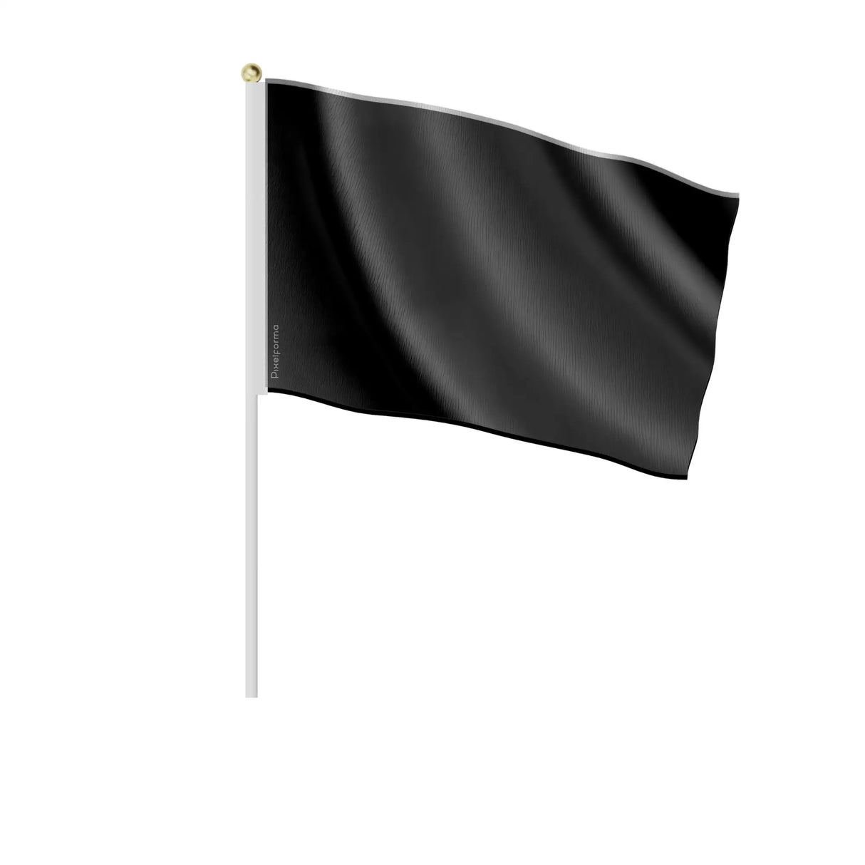Mini drapeau noir france polyester à tenir à la main
