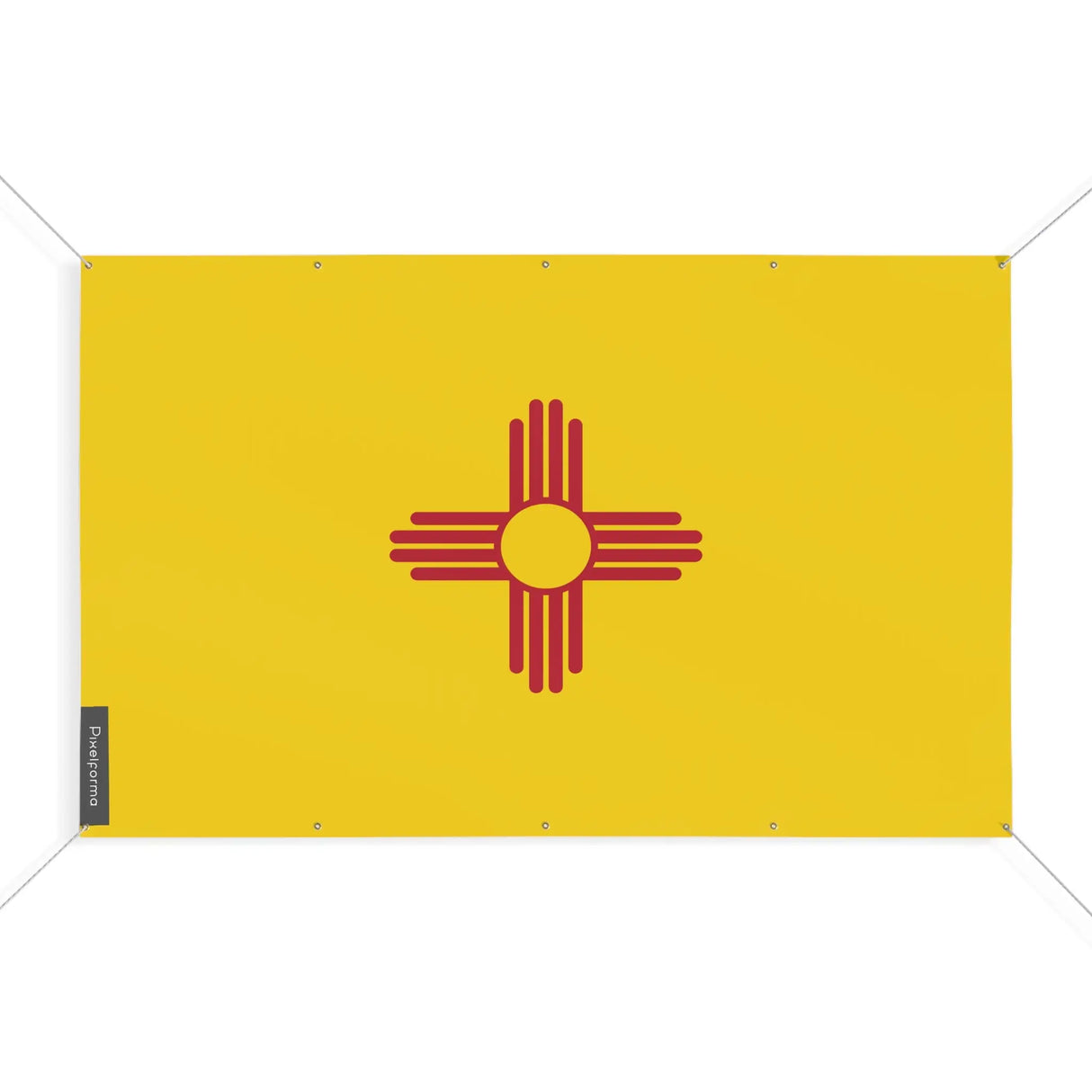 Mini drapeau nouveau-mexique polyester résistant aux intempéries
