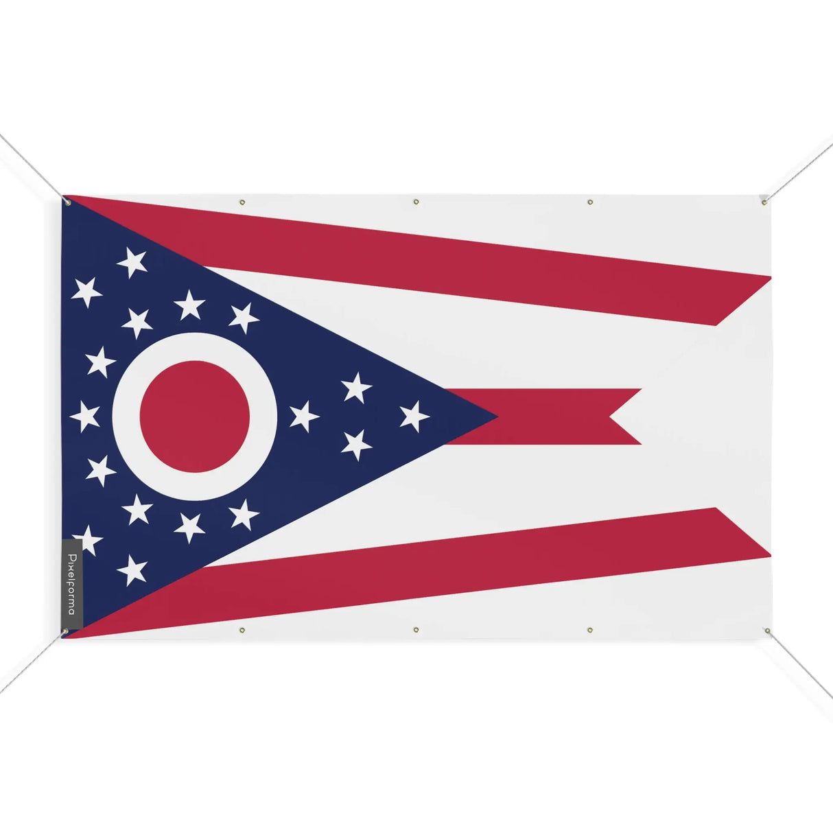 Mini drapeau ohio polyester résistant aux intempéries