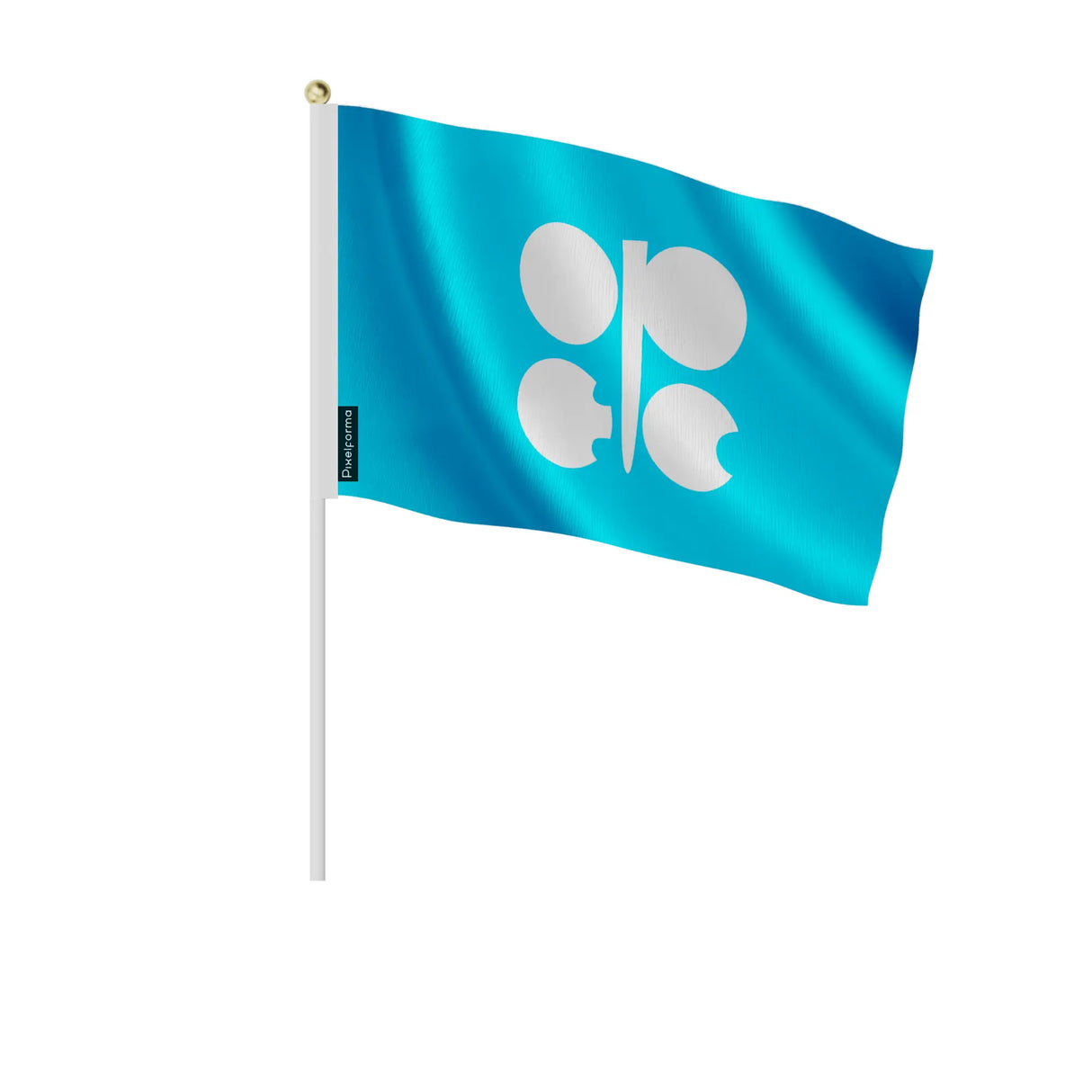 Mini drapeau opep en polyester à tenir à la main