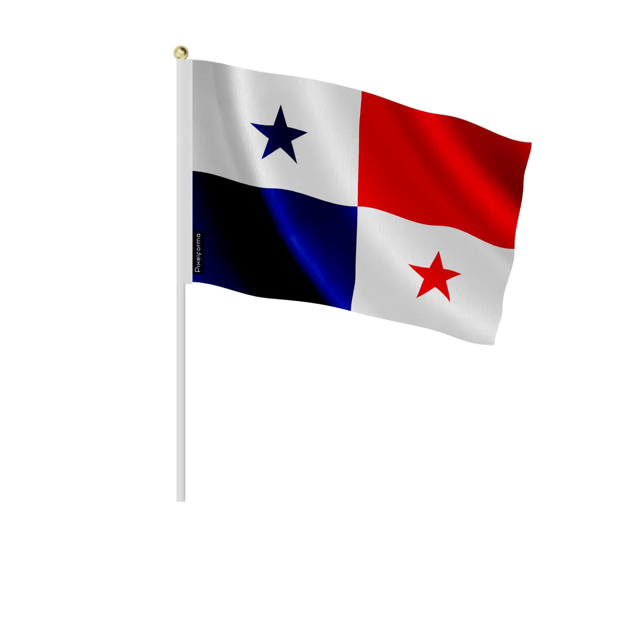 Mini drapeau panama en polyester à tenir à la main