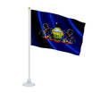 Mini drapeau pennsylvanie en polyester avec ventouse