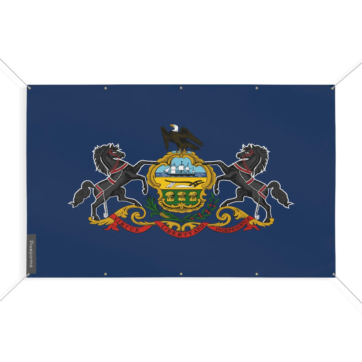 Mini drapeau pennsylvanie polyester résistant aux intempéries