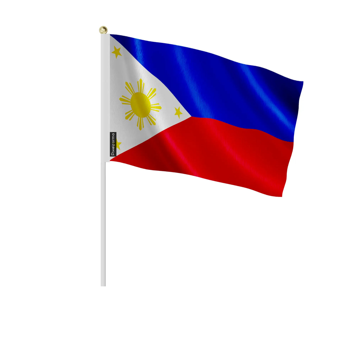 Mini drapeau philippines en polyester à tenir à la main