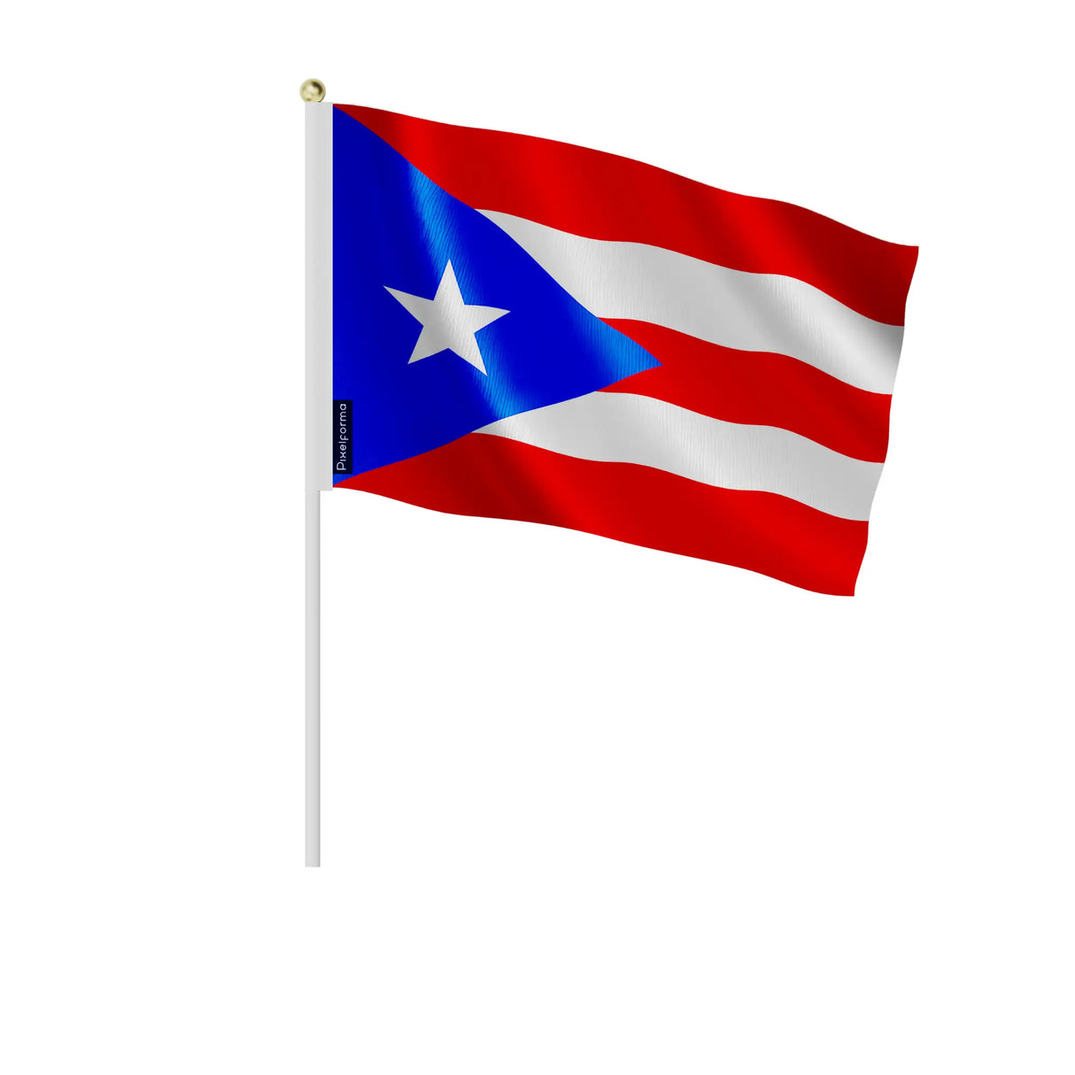 Mini drapeau porto rico polyester à tenir à la main