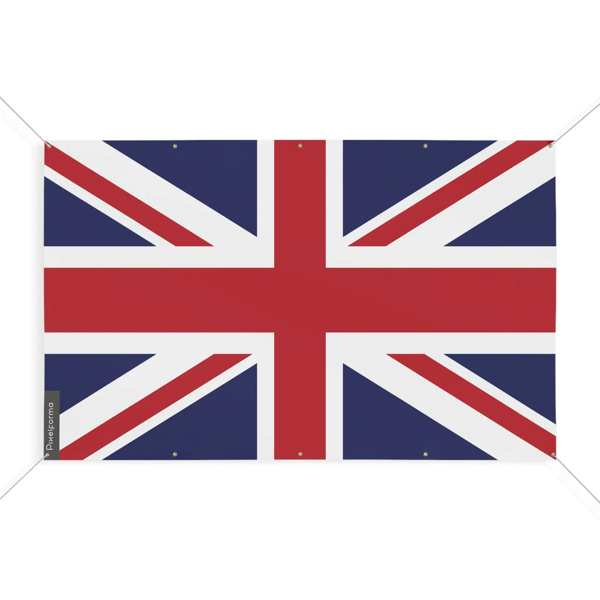 Mini drapeau royaume-uni polyester résistant à 10 œillets
