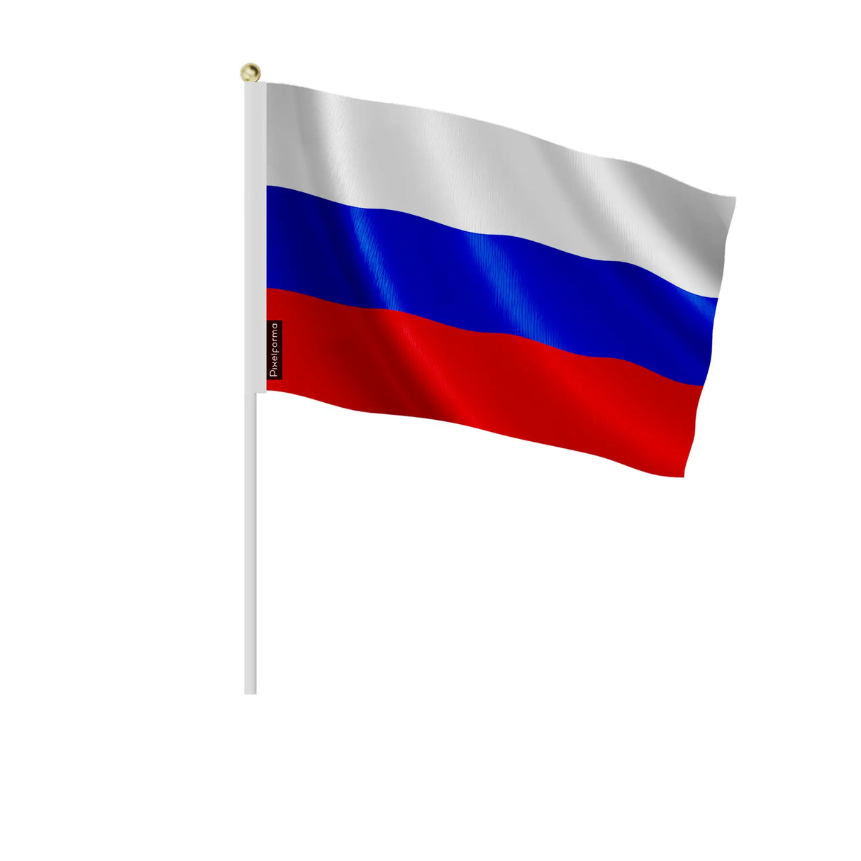 Mini drapeau russie en polyester à tenir à la main