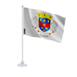 Mini drapeau saint-barthélemy polyester avec ventouse
