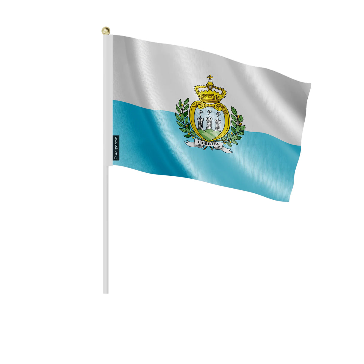 Mini drapeau saint-marin en polyester à tenir à la main