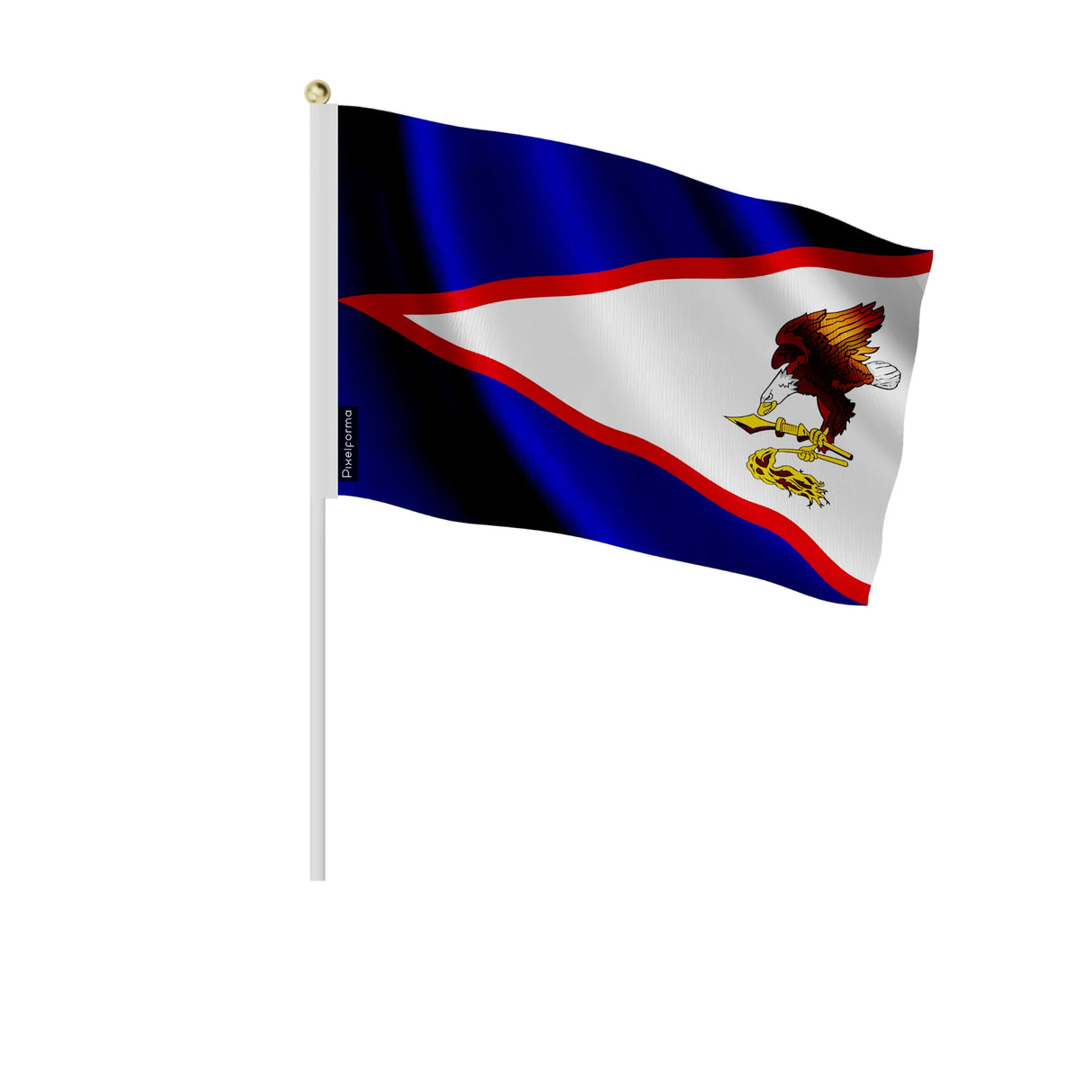 Mini drapeau samoa américaines en polyester à tenir à la main