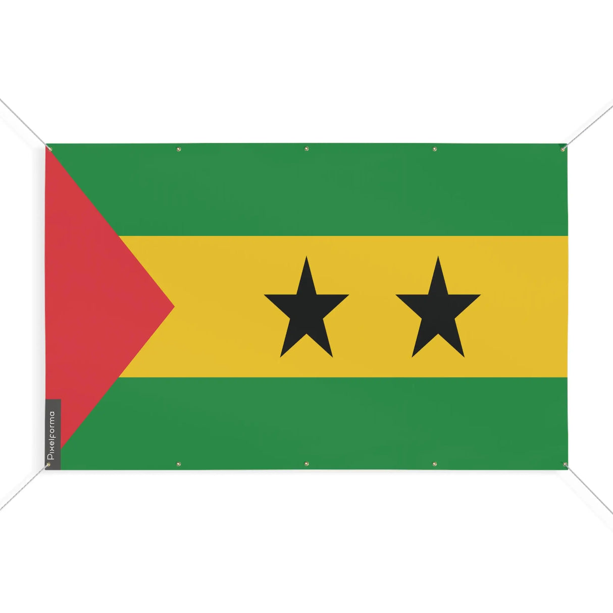 Mini drapeau sao tomé-et-principe en polyester résistant