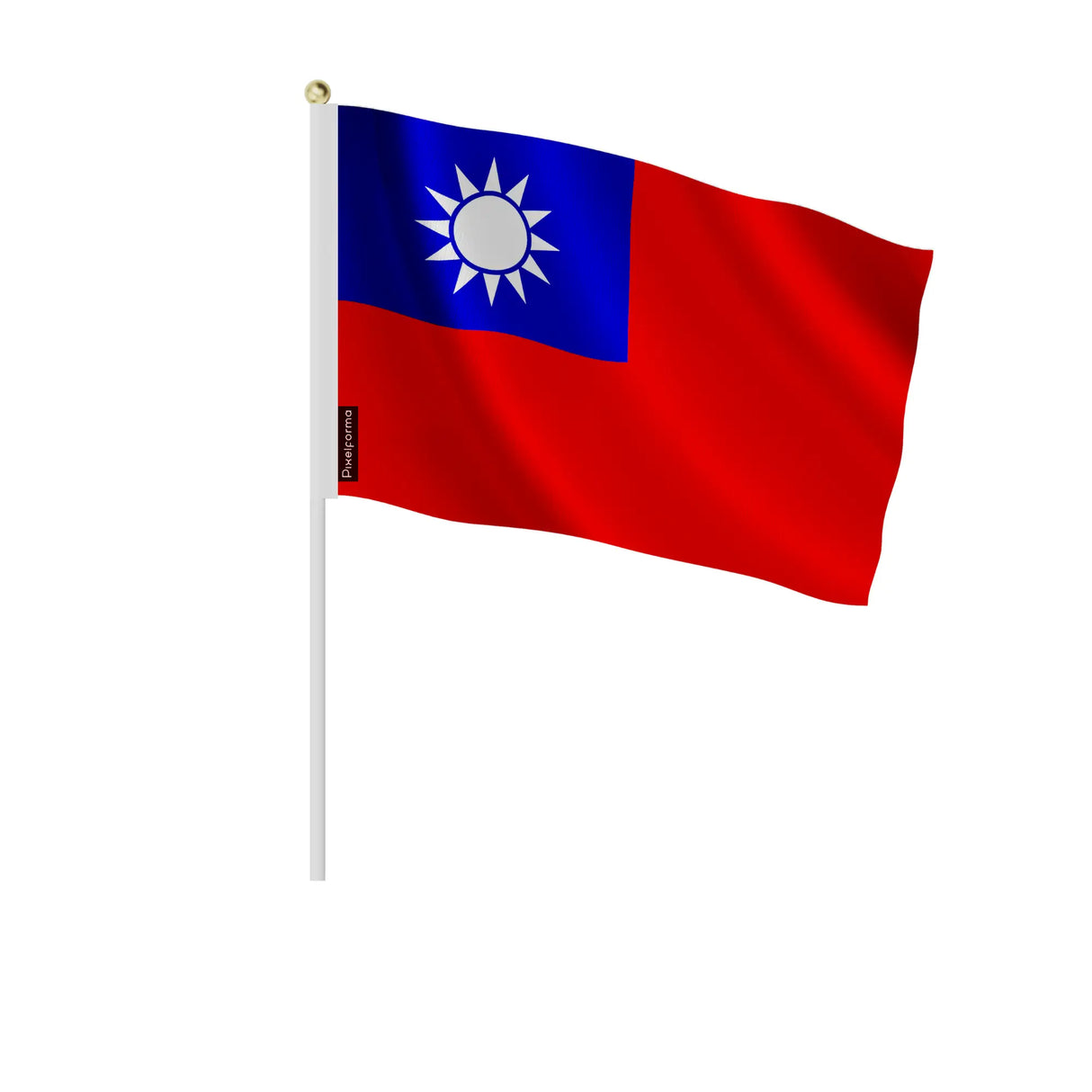 Mini drapeau taïwan en polyester à tenir à la main