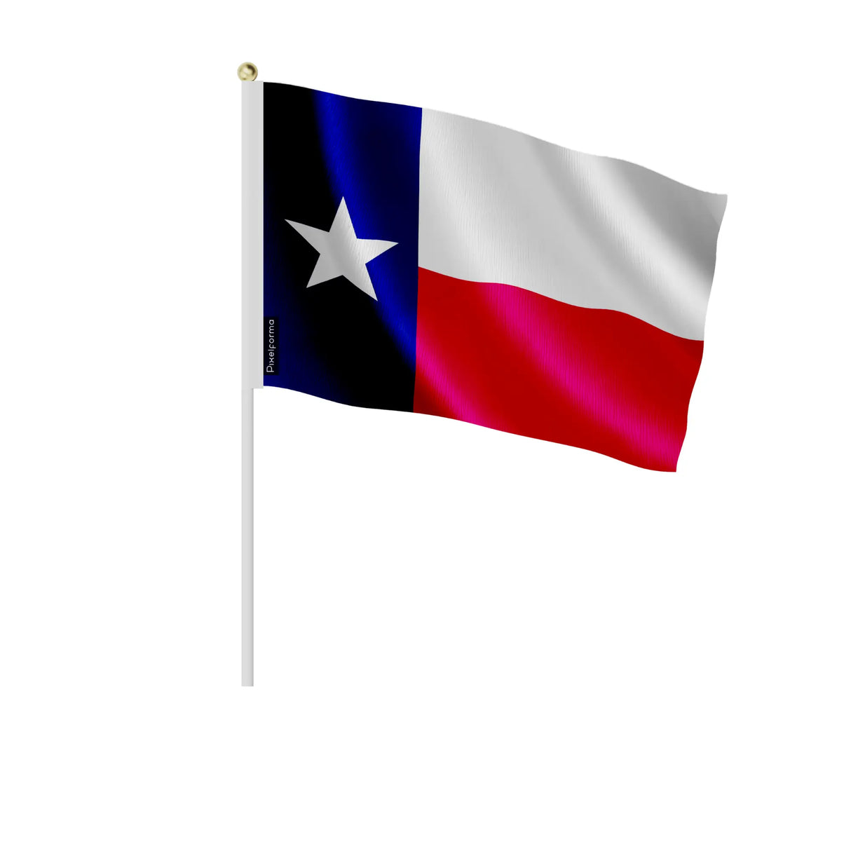 Mini drapeau texas en polyester à main pour décoration