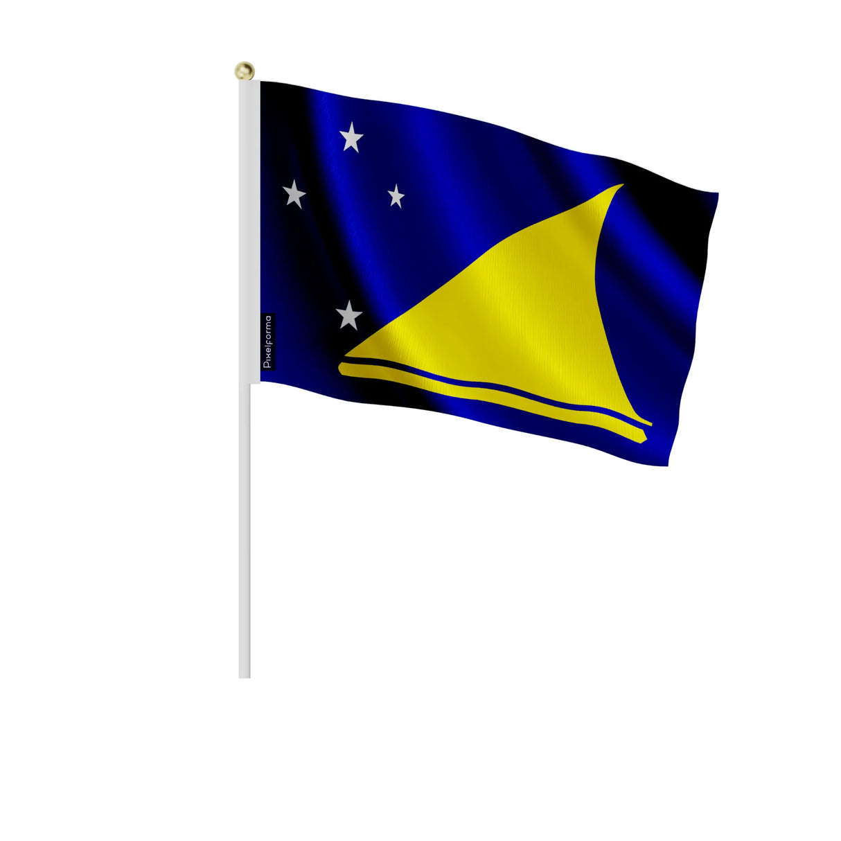 Mini drapeau tokelau à main en polyester pour décoration