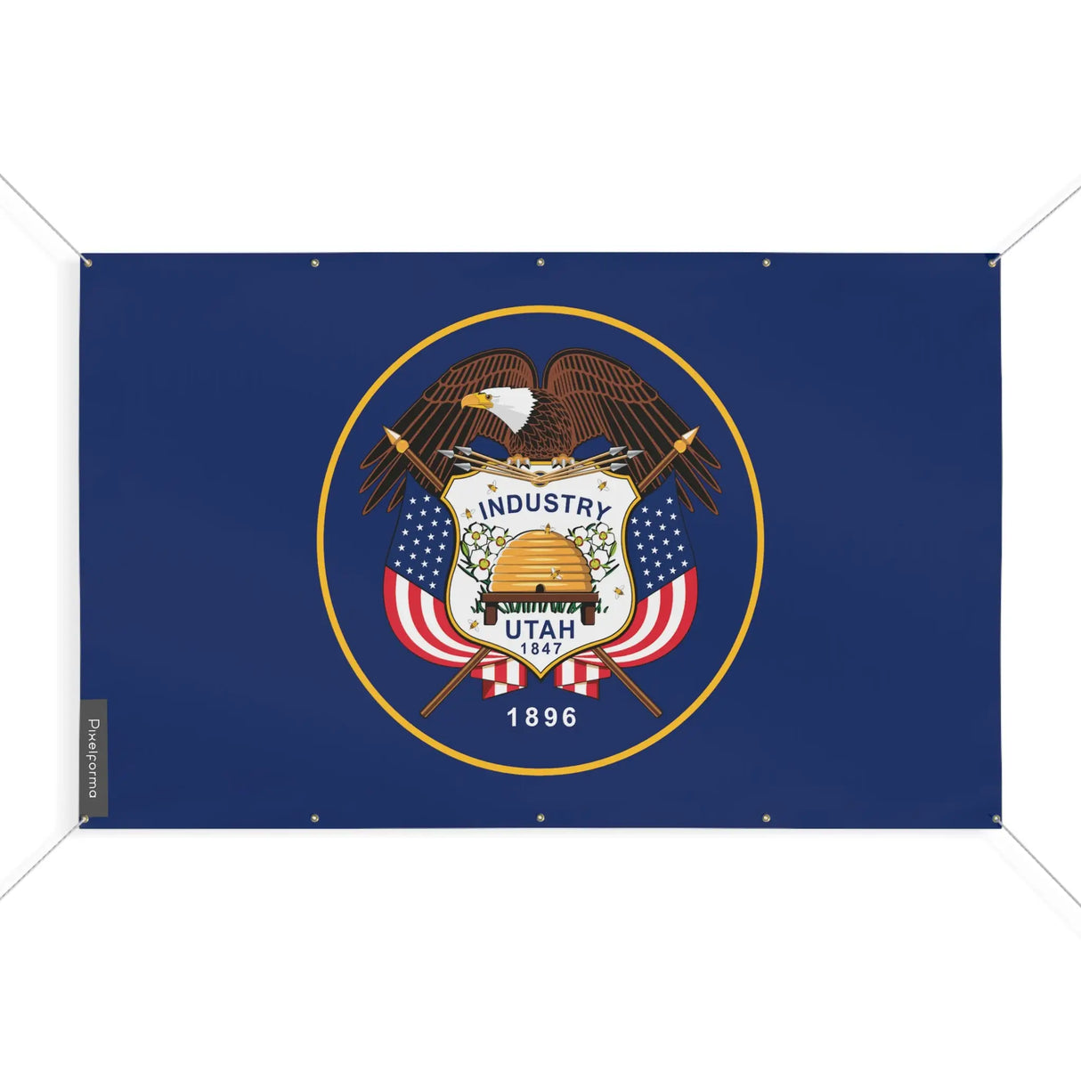 Mini drapeau utah polyester résistant aux intempéries