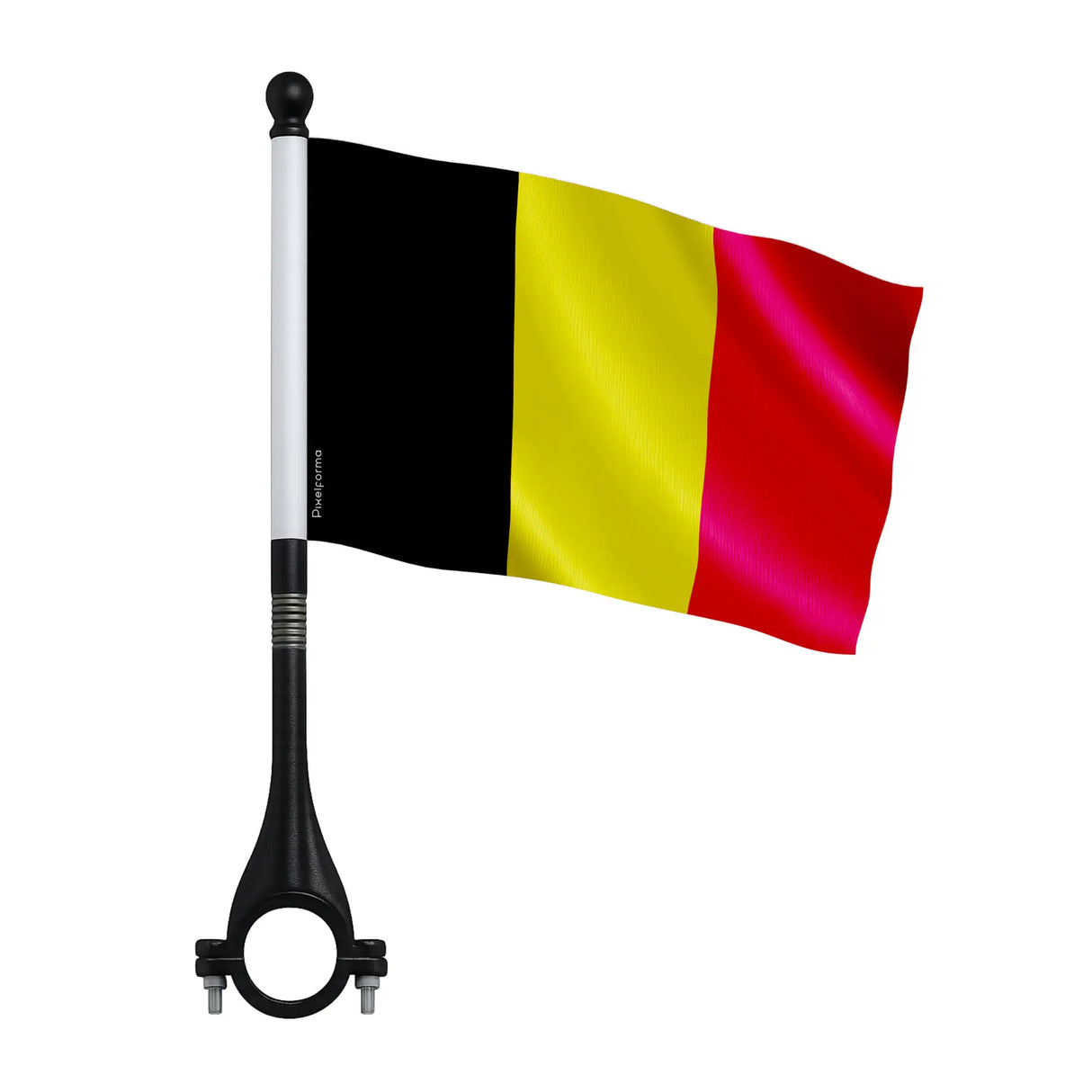 Mini drapeau vélo belgique en polyester pour cyclistes