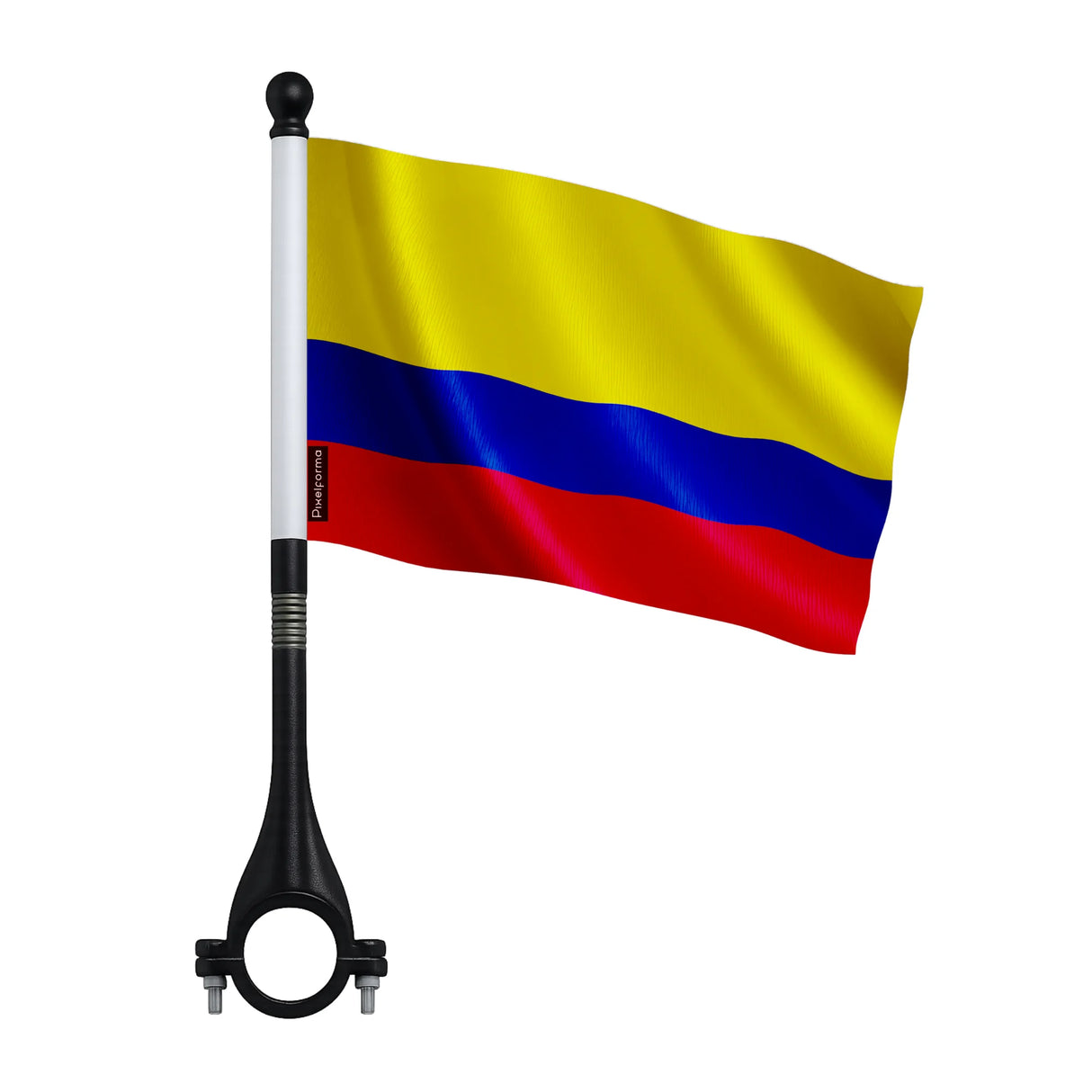 Mini drapeau vélo colombie en polyester pour cycliste