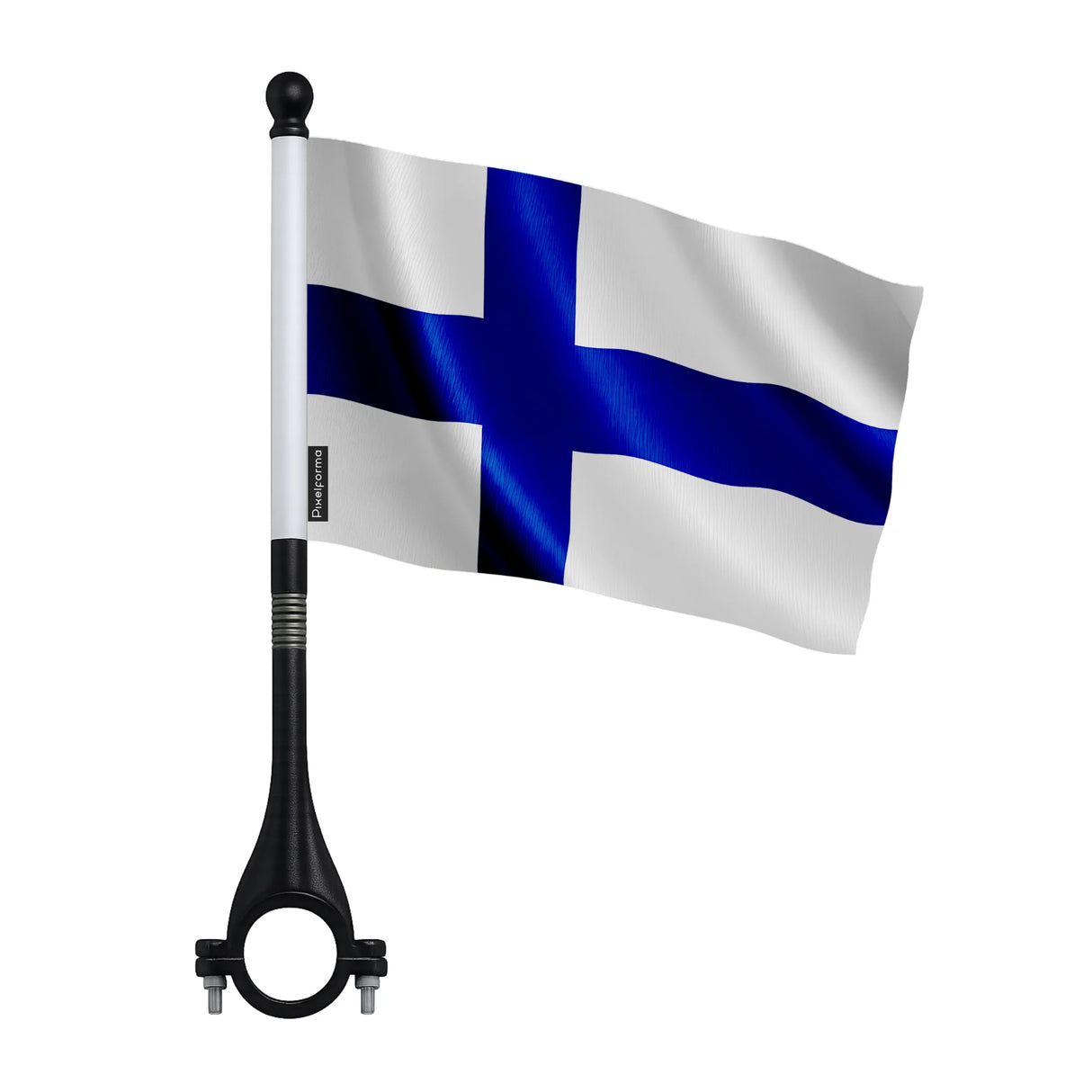 Mini drapeau vélo finlande en polyester pour cycliste