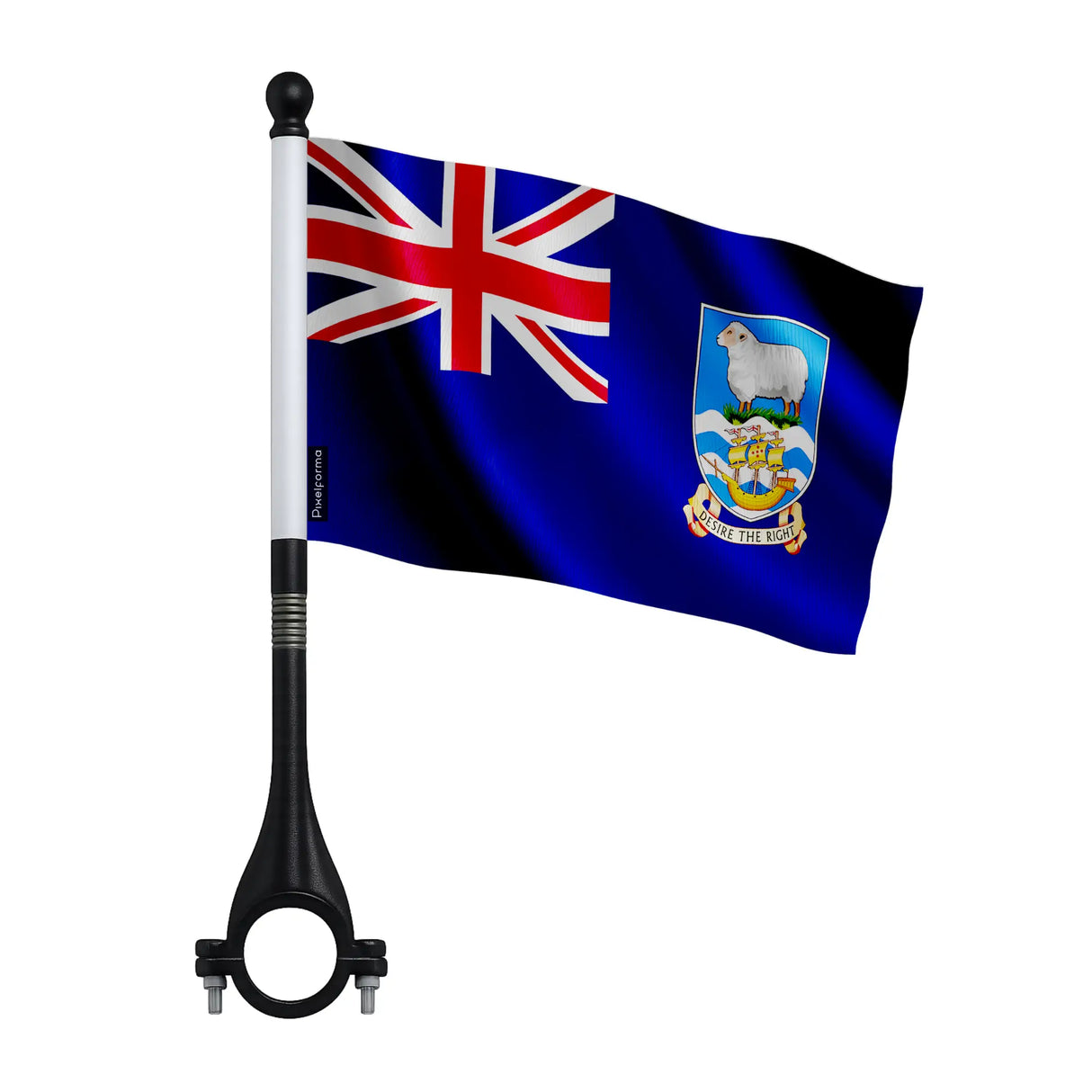 Mini drapeau vélo îles malouines en polyester résistant