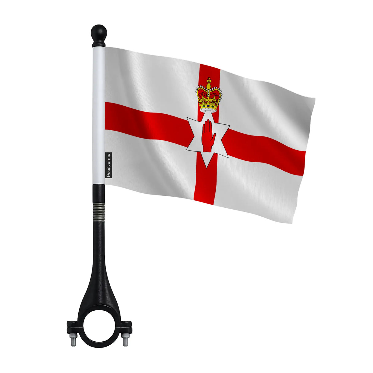 Mini drapeau vélo irlande du nord en polyester léger