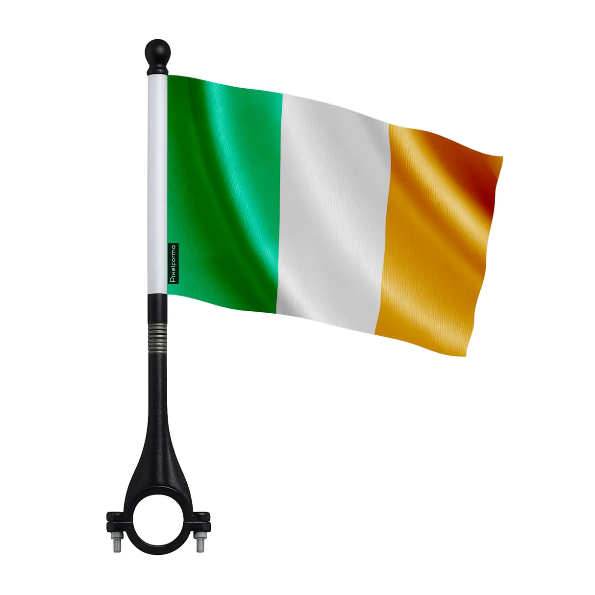 Mini drapeau vélo irlande en polyester pour guidon vélo
