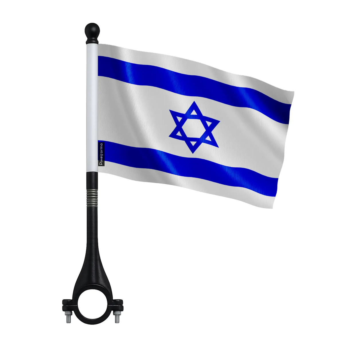 Mini drapeau vélo israël en polyester visibilité optimale