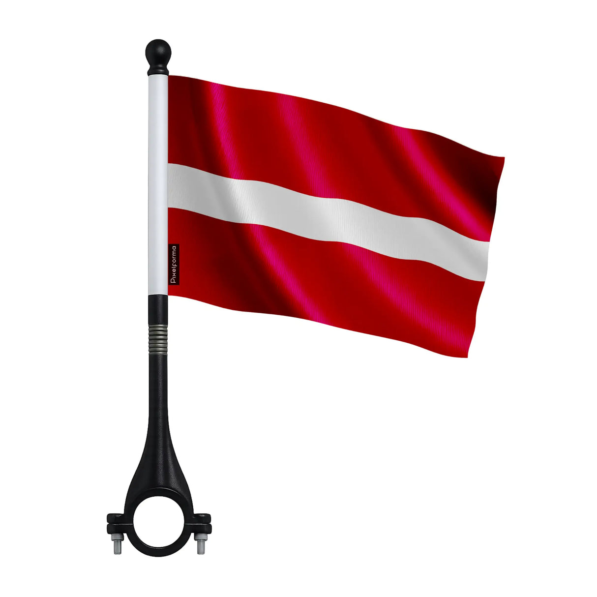 Mini drapeau vélo lettonie en polyester usage extérieur