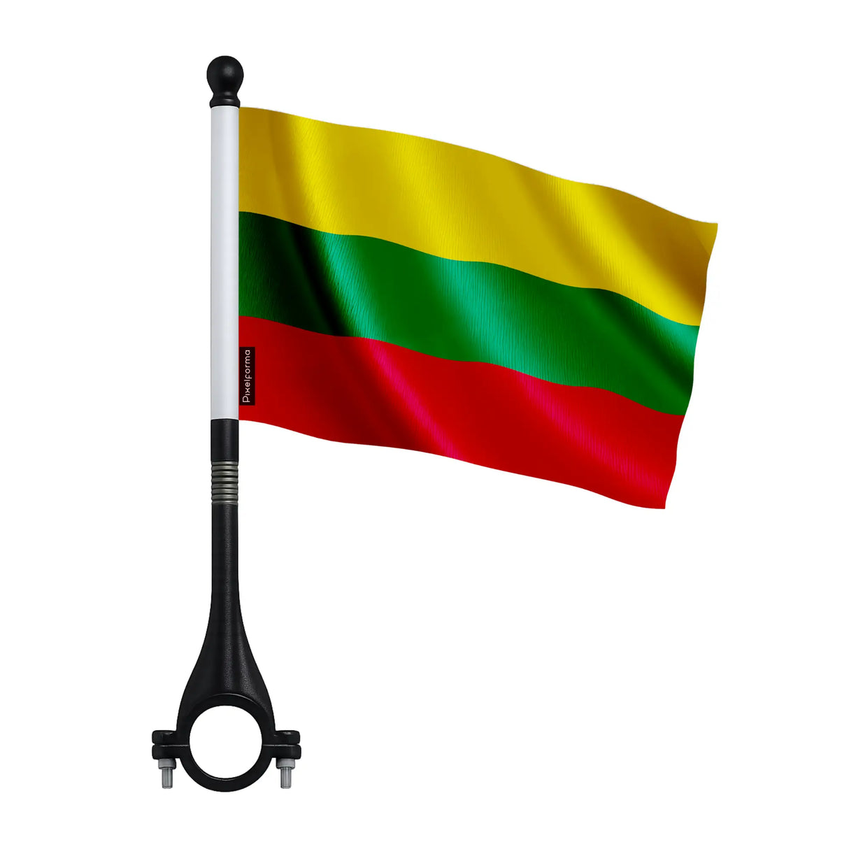 Mini drapeau vélo lituanie en polyester pour deux-roues