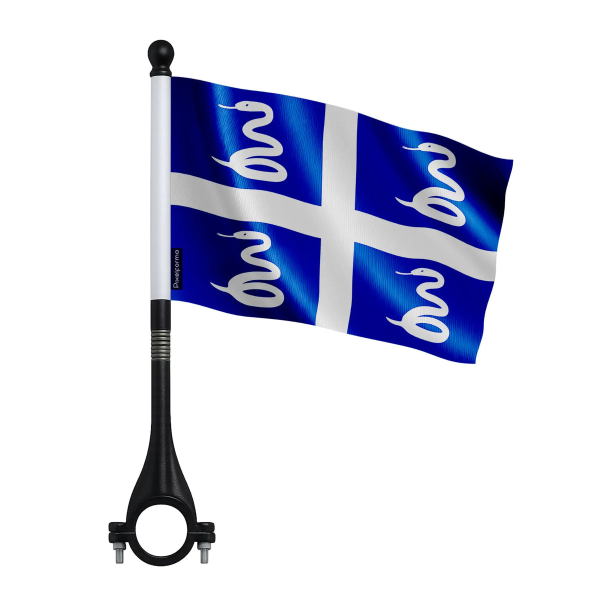 Mini drapeau vélo martinique en polyester pour cycliste