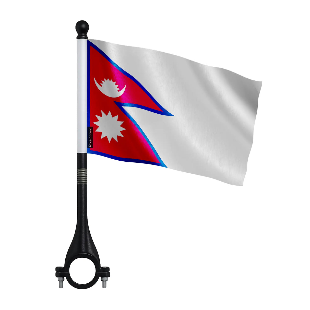 Mini drapeau vélo népal en polyester pour guidon