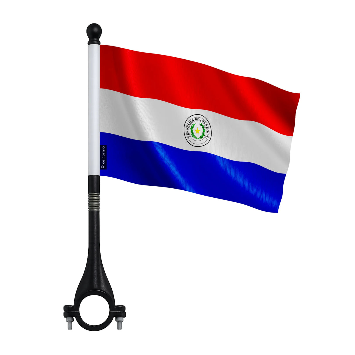 Mini drapeau vélo paraguay en polyester pour cycliste