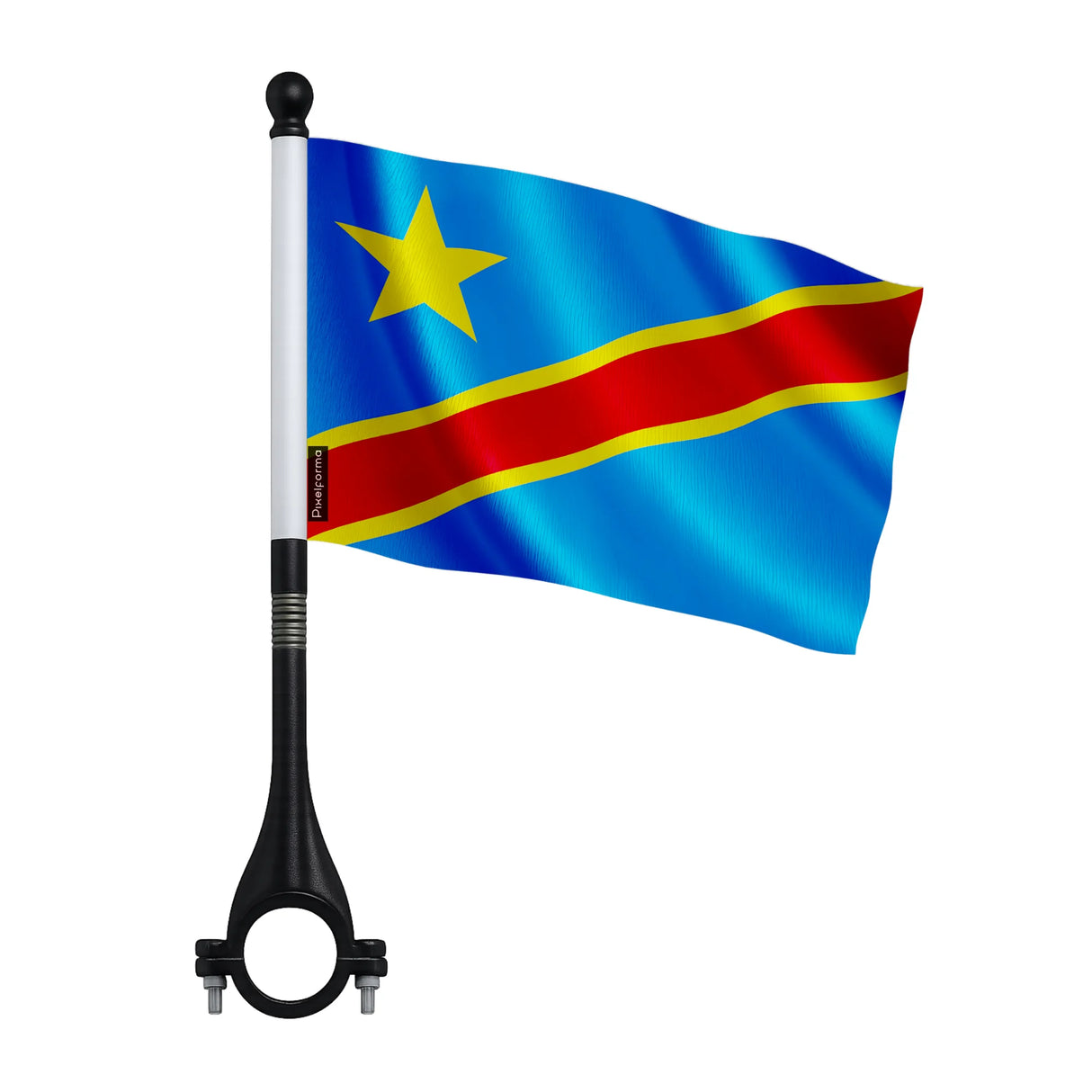 Mini drapeau vélo république démocratique du congo polyester