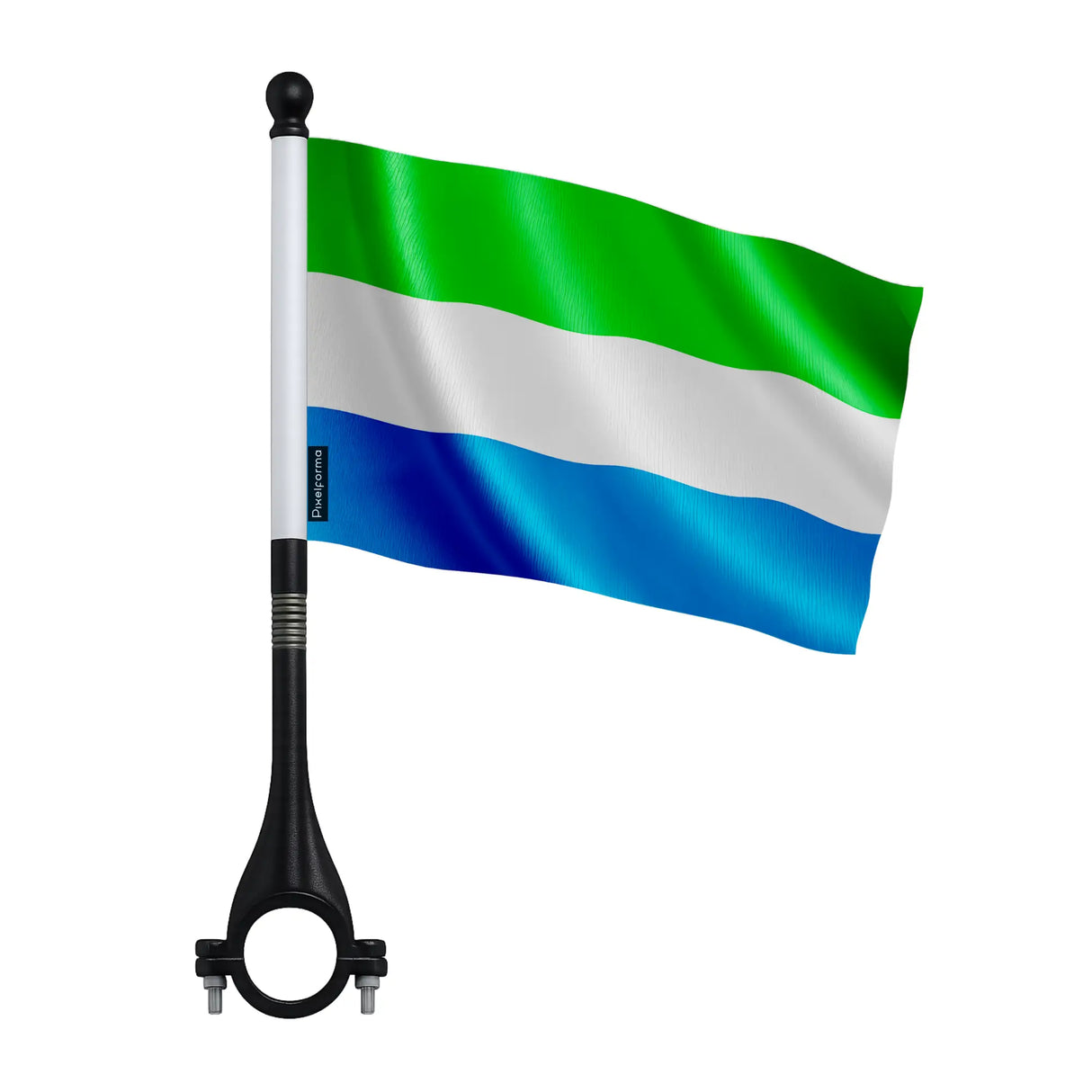 Mini drapeau vélo sierra leone en polyester léger