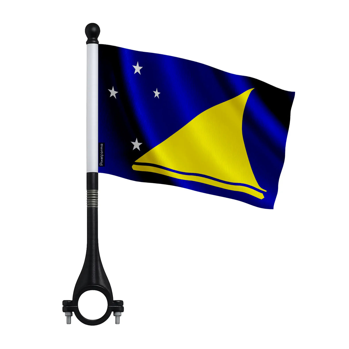 Mini drapeau vélo tokelau en polyester fixation facile