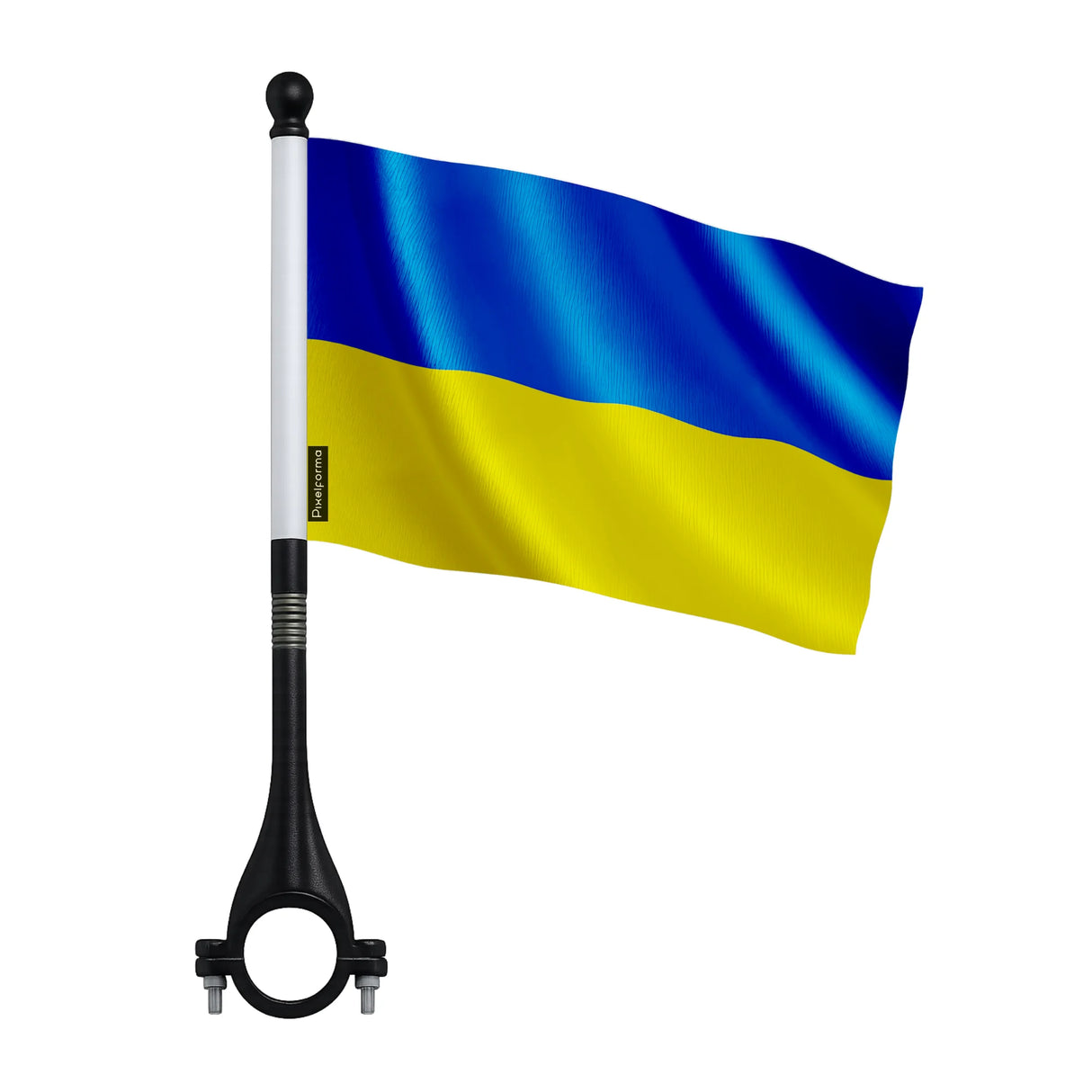 Mini drapeau vélo ukraine en polyester usage extérieur