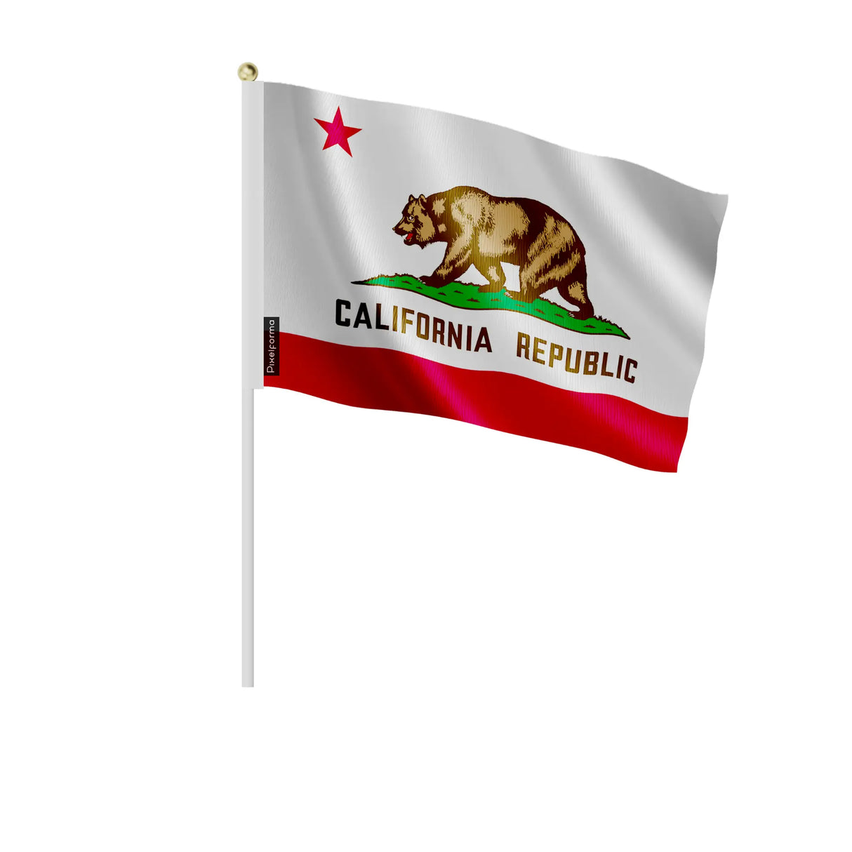 Mini drapeaux californie en polyester pour célébrations