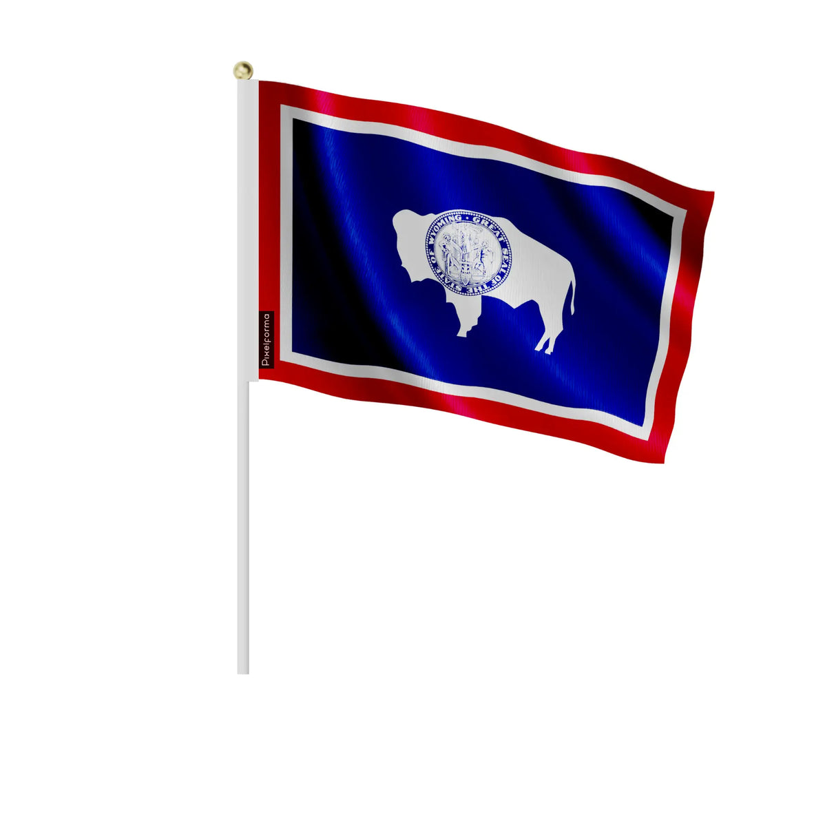 Mini drapeaux wyoming en polyester pour événements festifs